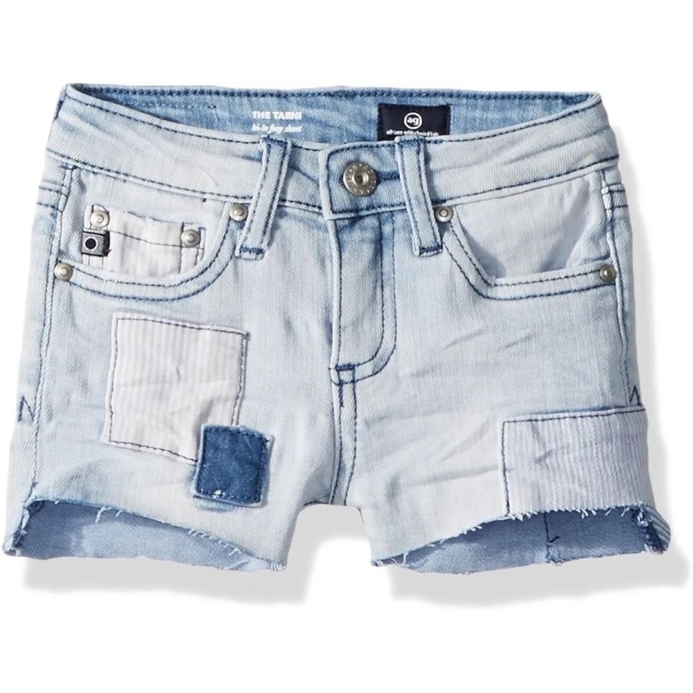 A/G Adriano Goldschmied baby girl kids *Tarni* denim patch work jean shorts 2T
